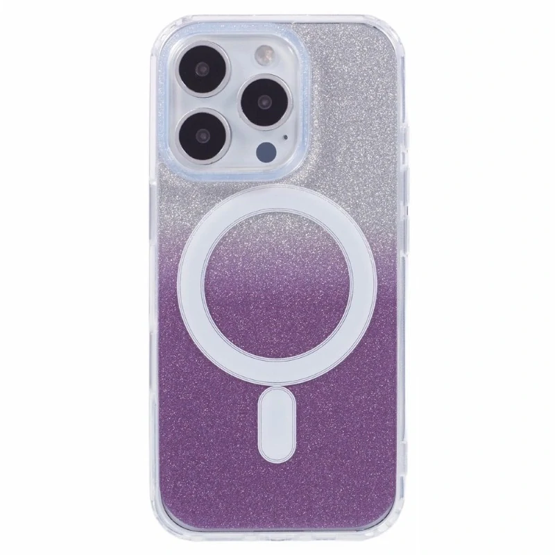 Kryt na iPhone 16 Pro Glitter s podporou MAGSAFE fialový