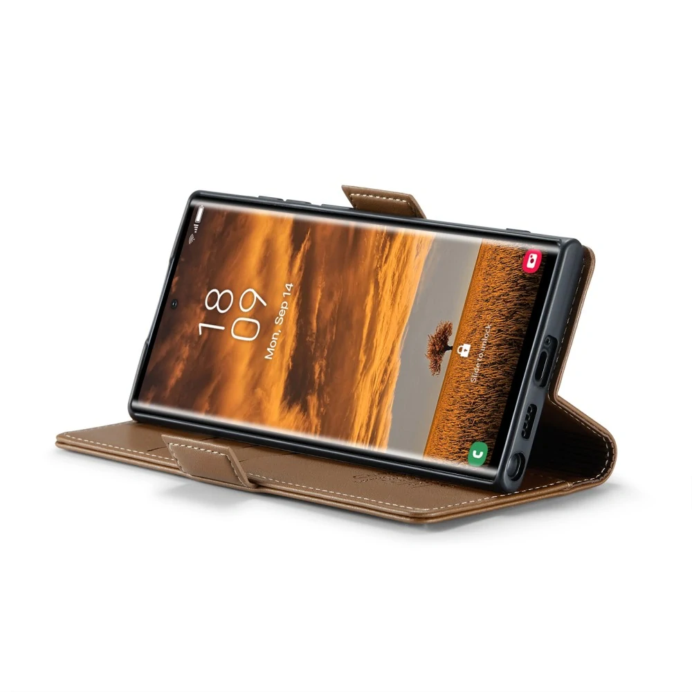 Puzdro na Samsung Galaxy S25 Ultra CASEME smooth hnedé