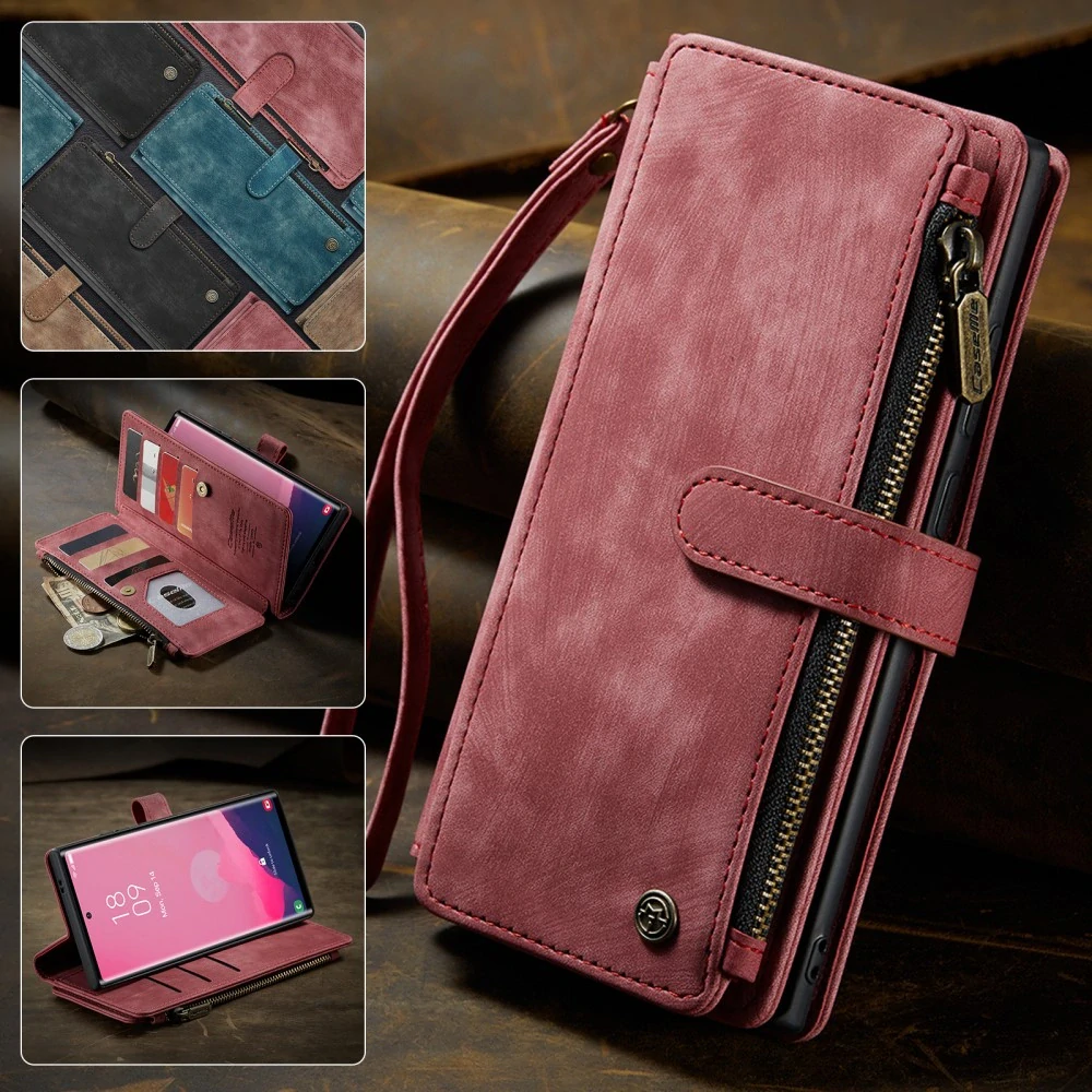Puzdro na Samsung Galaxy S25 Ultra CASEME Deluxe červené