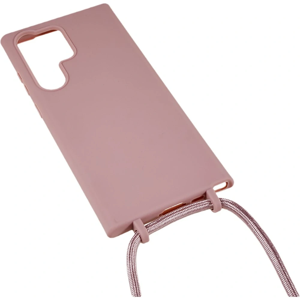 Kryt na Samsung Galaxy S25 Ultra gumový so šnúrkou na krk staroružový