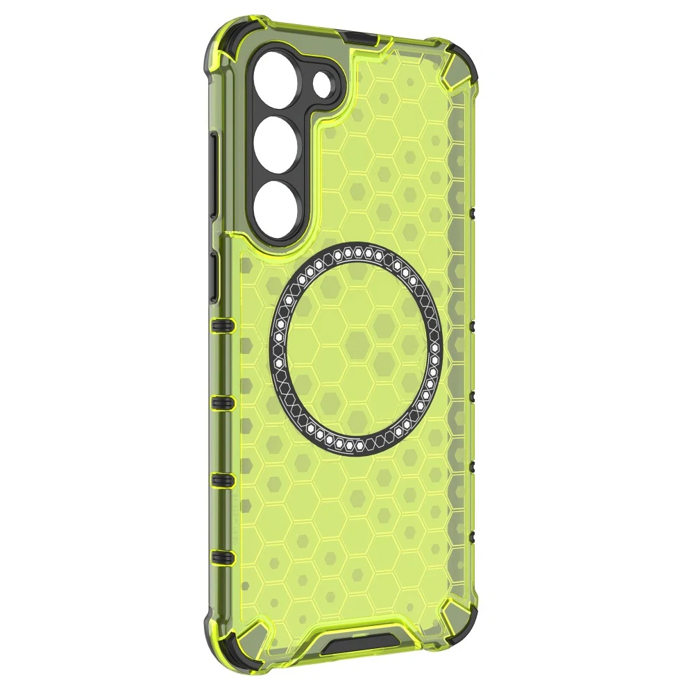 Kryt na Samsung Galaxy S23 odolný Honeycomb s podporou Magsafe zelený