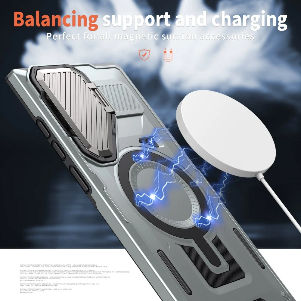 Kryt na Samsung Galaxy S23 Ultra s krytom na fotoaparát strieborný