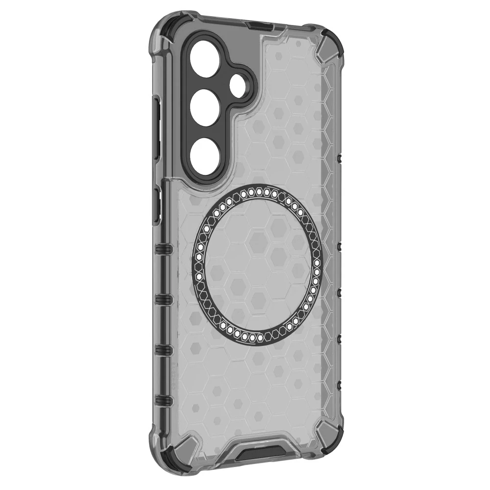 Kryt na Samsung Galaxy S24 odolný Honeycomb s podporou Magsafe šedý