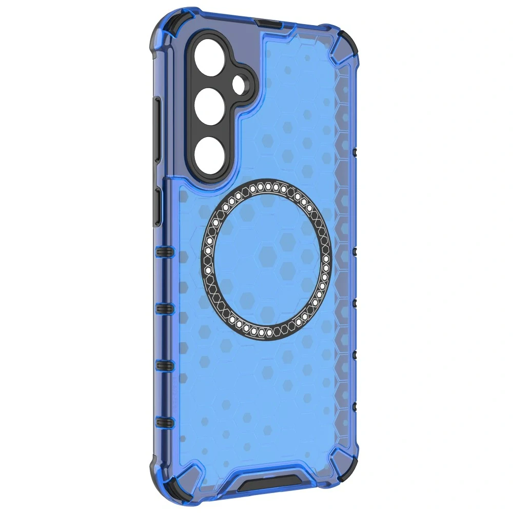 Kryt na Samsung Galaxy S23 FE odolný Honeycomb s podporou Magsafe modrý