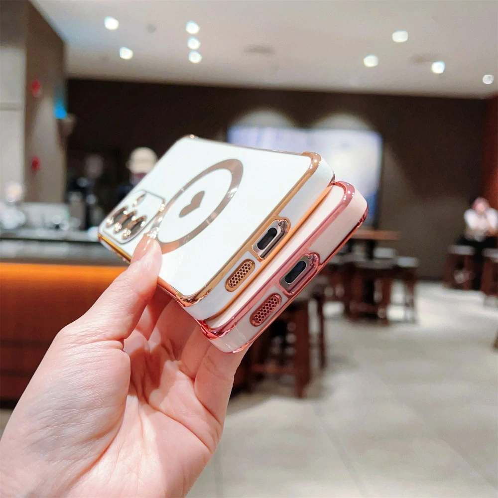 Kryt na Samsung Galaxy S25+ Srdiečko s podporou MagSafe svetlo fialový