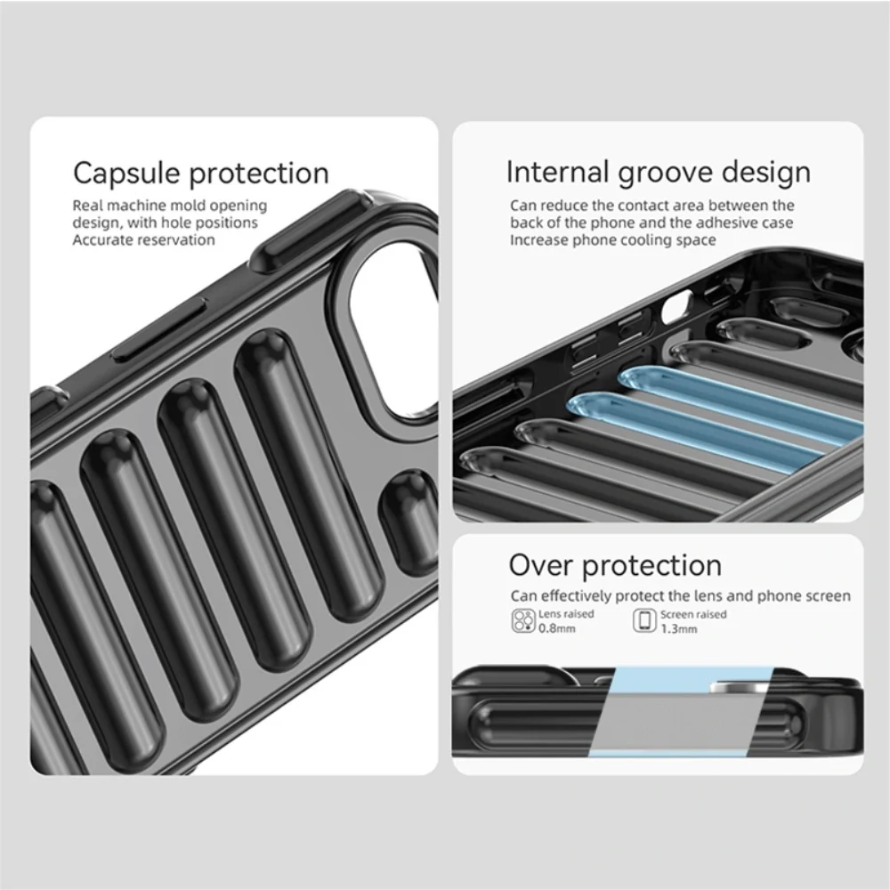 Kryt na iPhone 16E Capsule oranžový