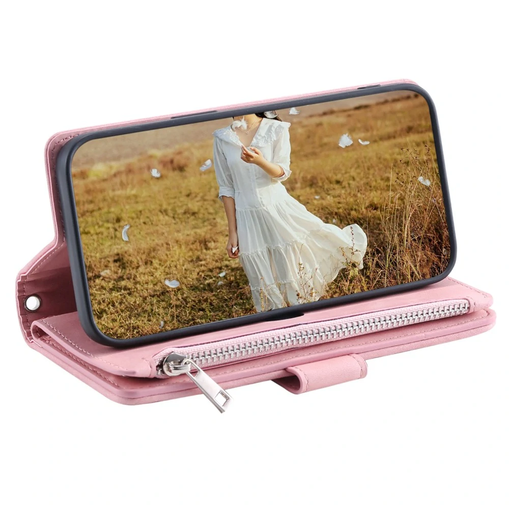 Puzdro pre iPhone 16E Luxury Double Layer ružové