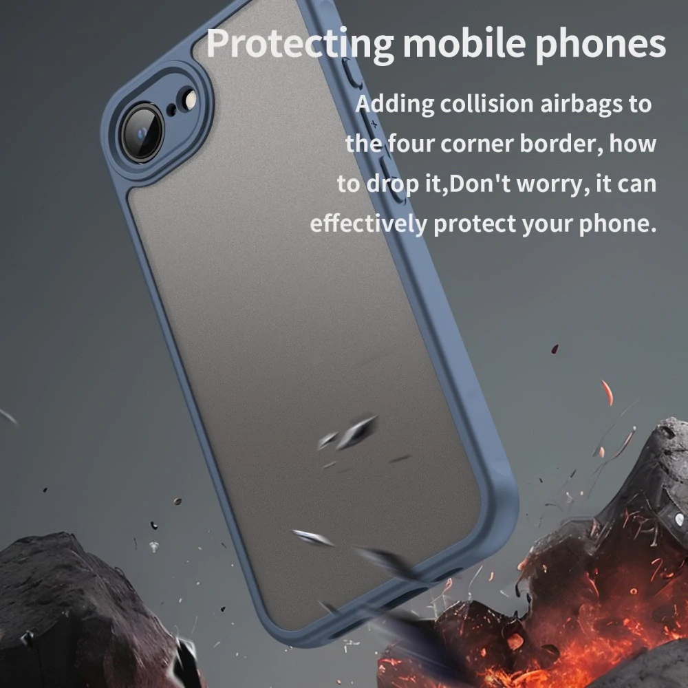 Kryt na iPhone 16E Frosted modrý