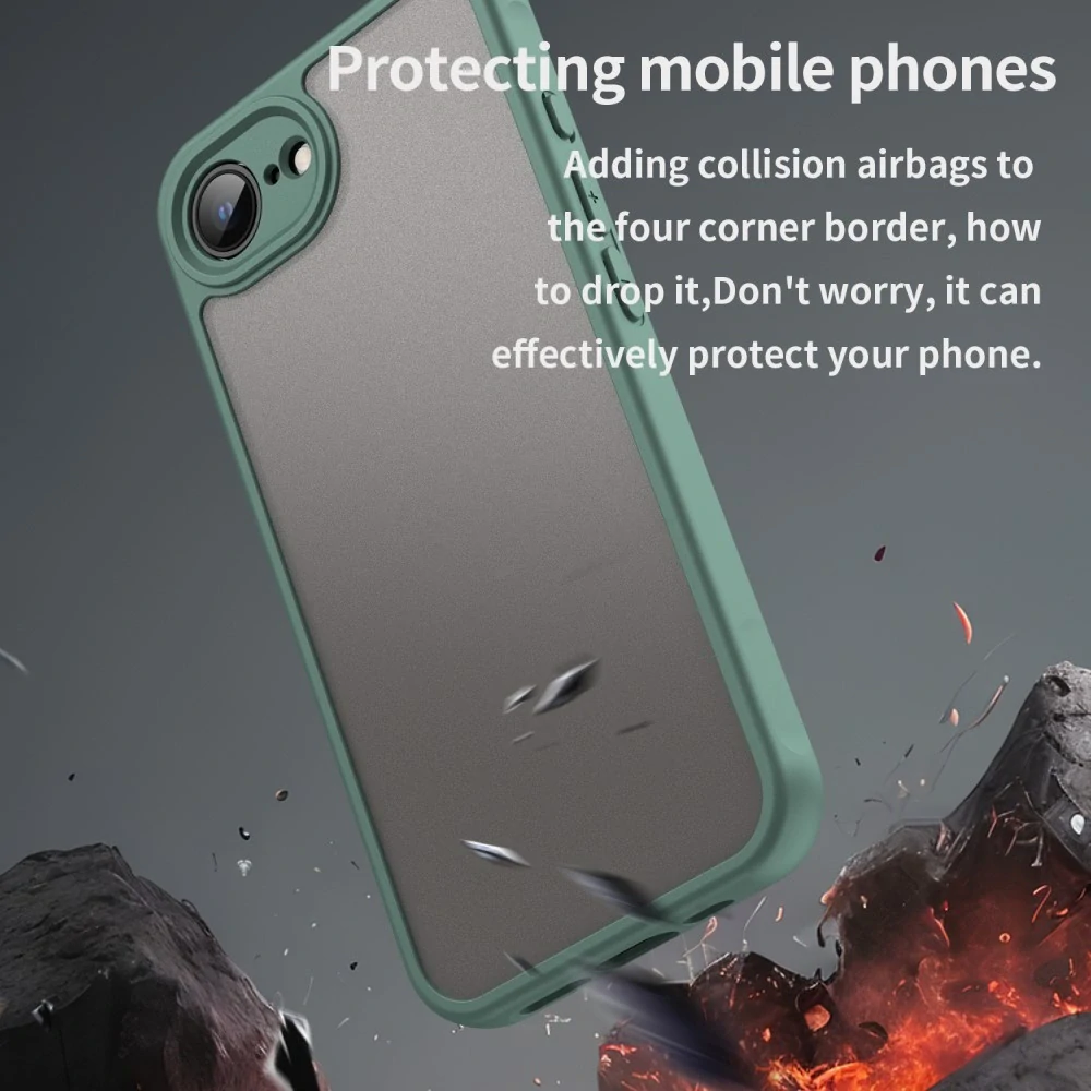 Kryt na iPhone 16E Frosted zelený