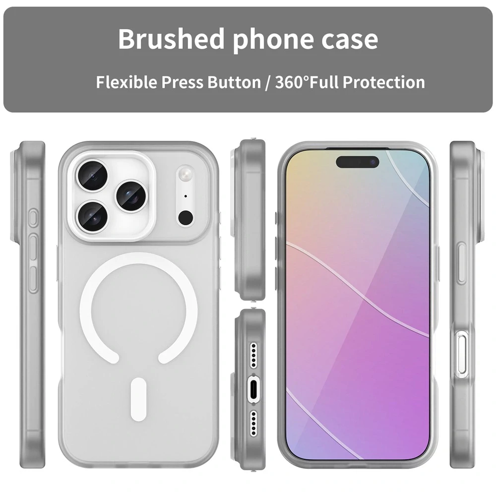 Kryt na iPhone 17 Pro Candy s podporou MagSafe biely