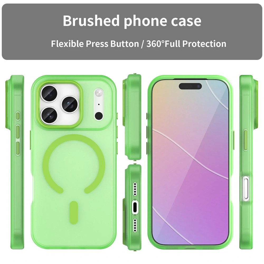 Kryt na iPhone 17 Pro Candy s podporou MagSafe zelený
