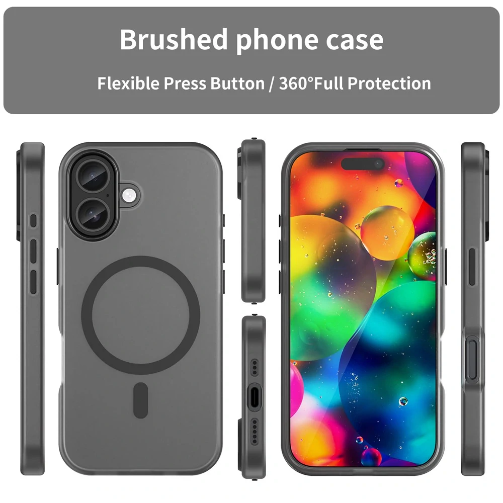 Kryt na iPhone 17 Candy s podporou MAGSAFE čierny