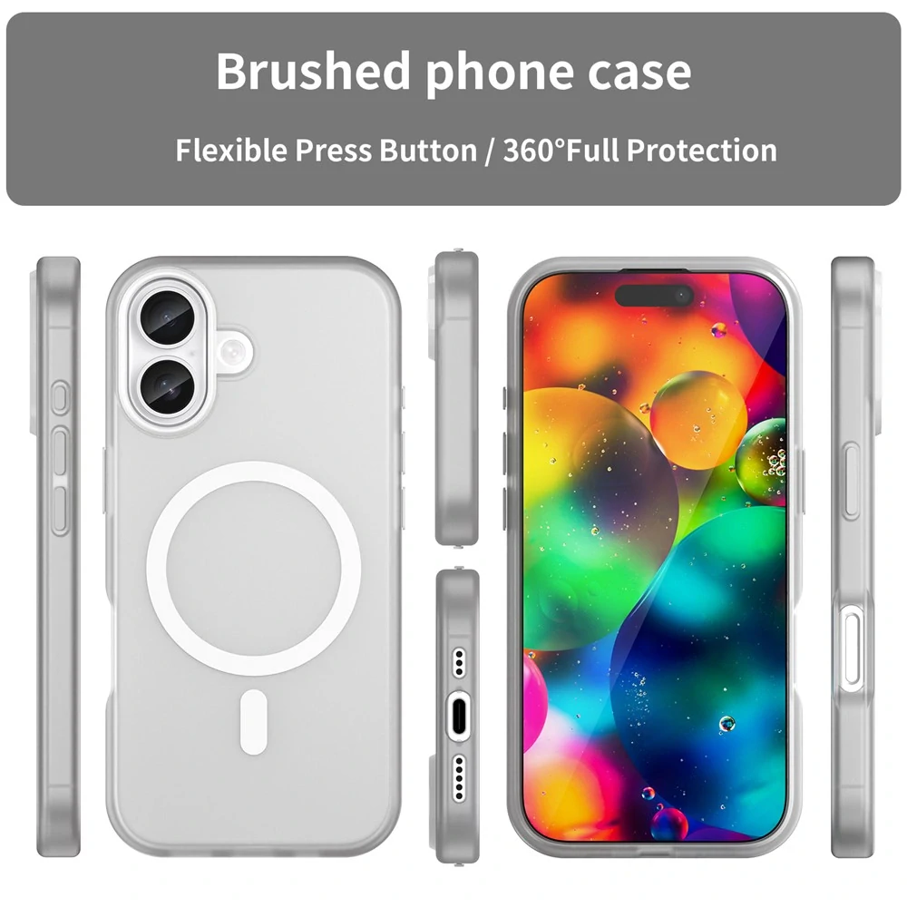 Kryt na iPhone 17 Candy s podporou MagSafe biely