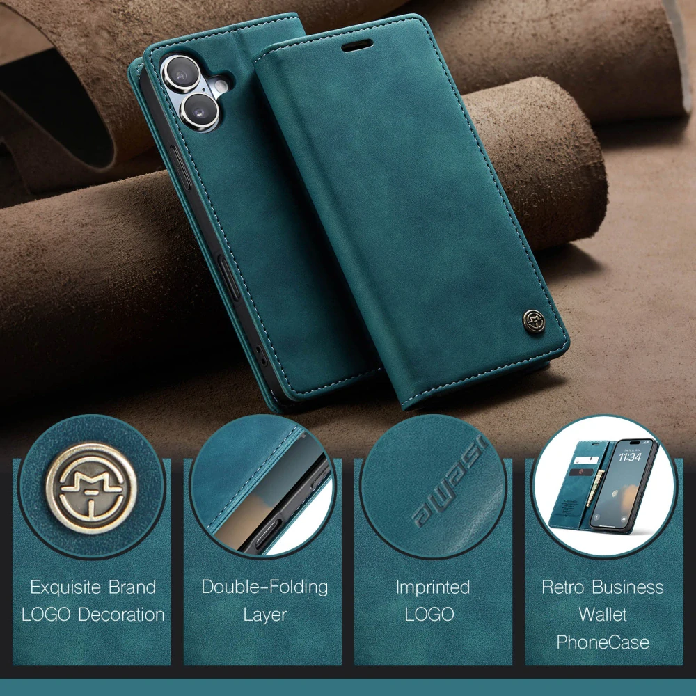 Puzdro CASEME pre iPhone 17 modré