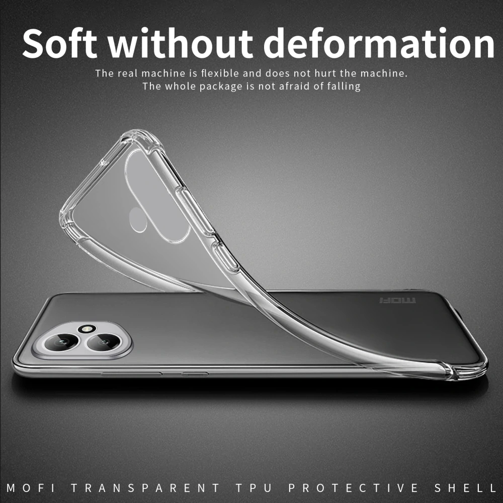 Kryt na iPhone 17 gumový MOFI číry