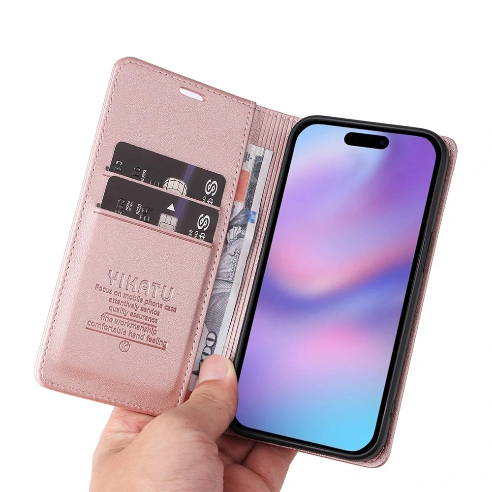Puzdro na iPhone 17 Yikatu ružové