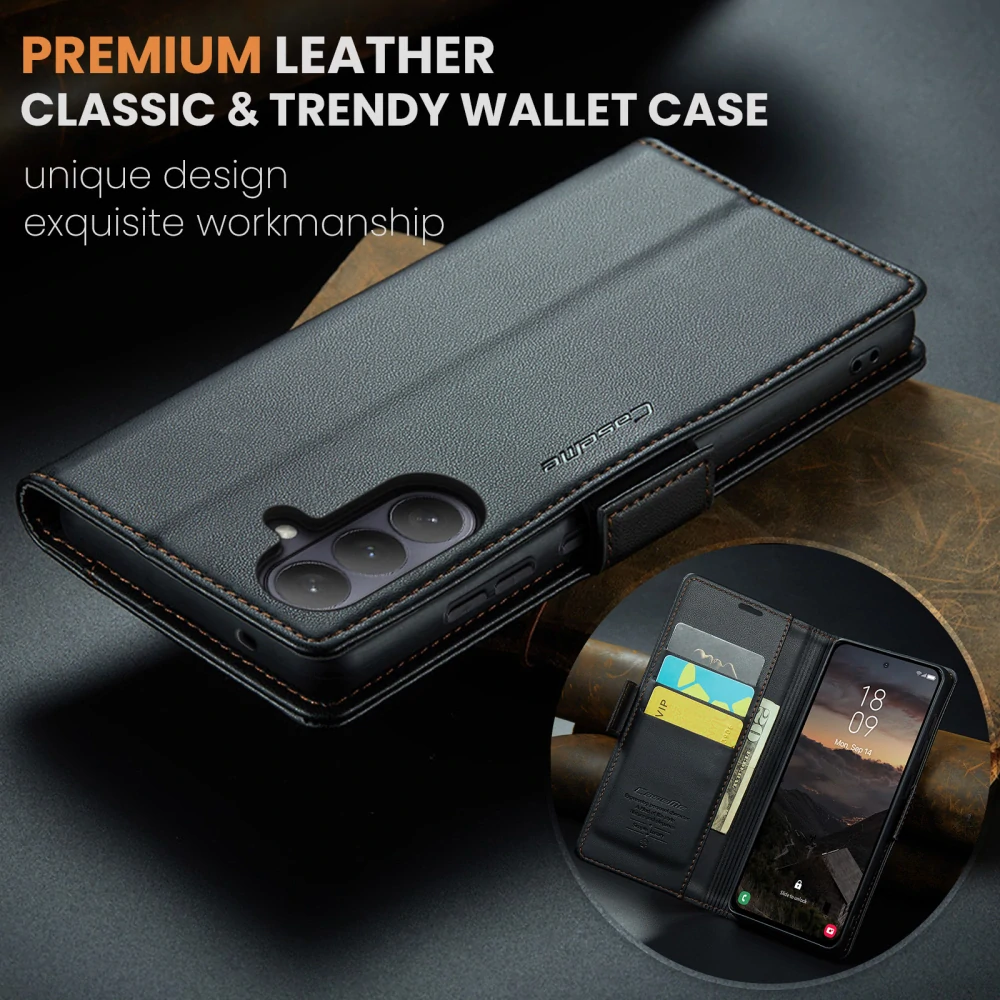 Puzdro na Samsung Galaxy S26 CASEME smooth čierne