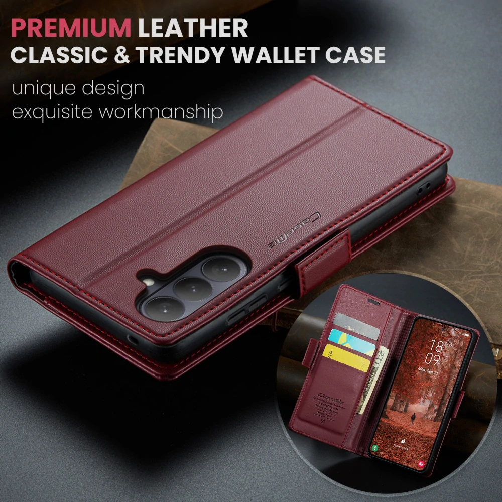 Puzdro na Samsung Galaxy S26 CASEME smooth červené