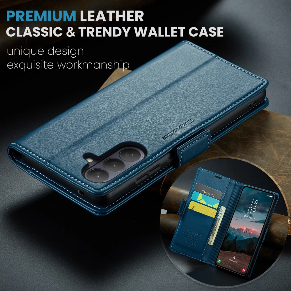 Puzdro na Samsung Galaxy S26 CASEME smooth modré
