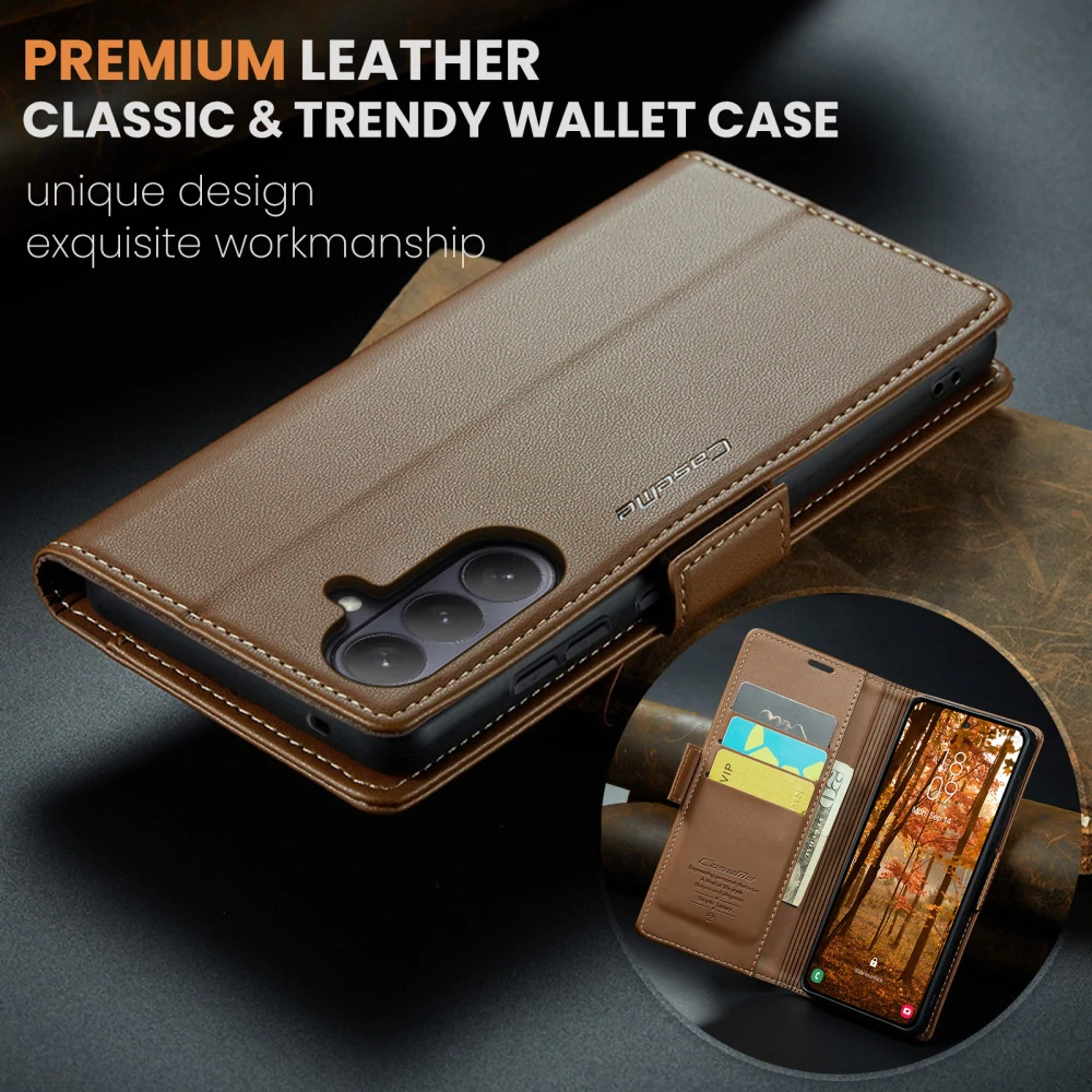 Puzdro na Samsung Galaxy S26 CASEME smooth hnedé