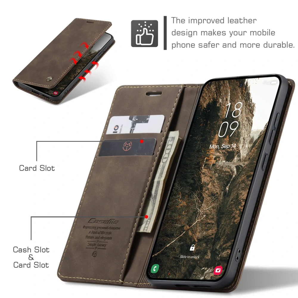 Puzdro na Samsung Galaxy S26 CASEME hnedé