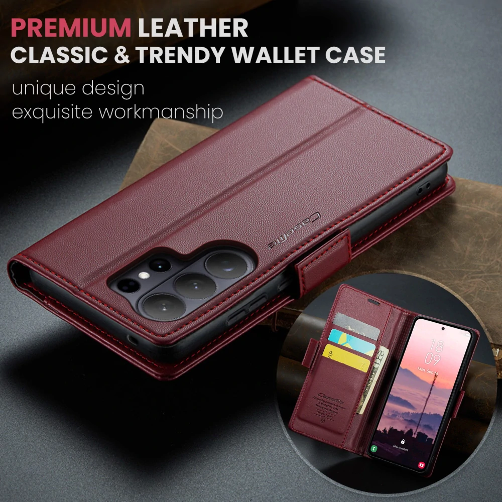 Puzdro na Samsung Galaxy S26 Ultra CASEME smooth červené