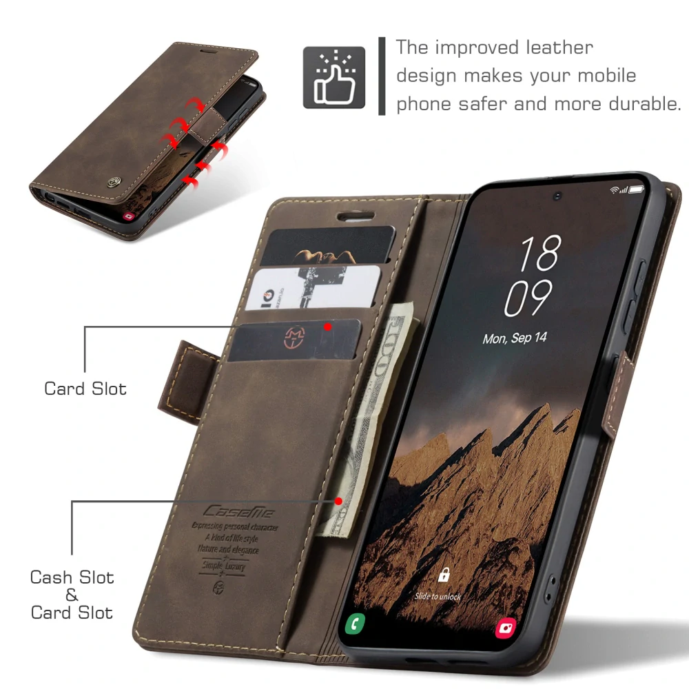 Puzdro na Samsung Galaxy S26 Ultra CASEME hnedé