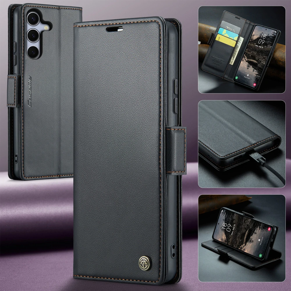 Puzdro na Samsung Galaxy S25 FE CASEME smooth čierne