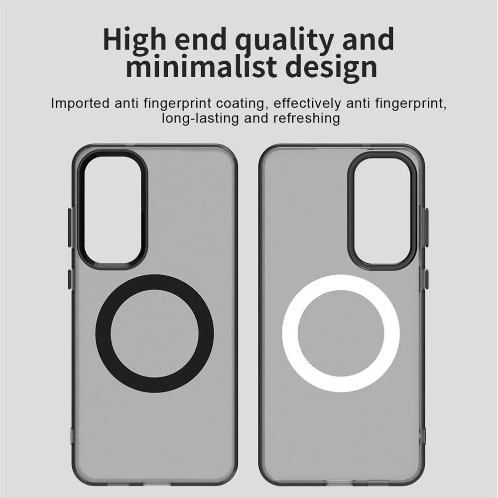 Kryt na Samsung Galaxy S25 FE gumový Magnetic (podpora MagSafe) čierny