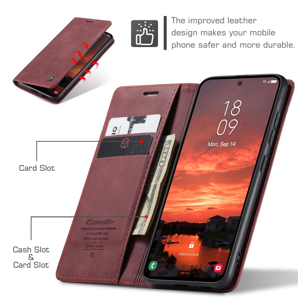 Puzdro na Samsung Galaxy S25 FE CASEME červené