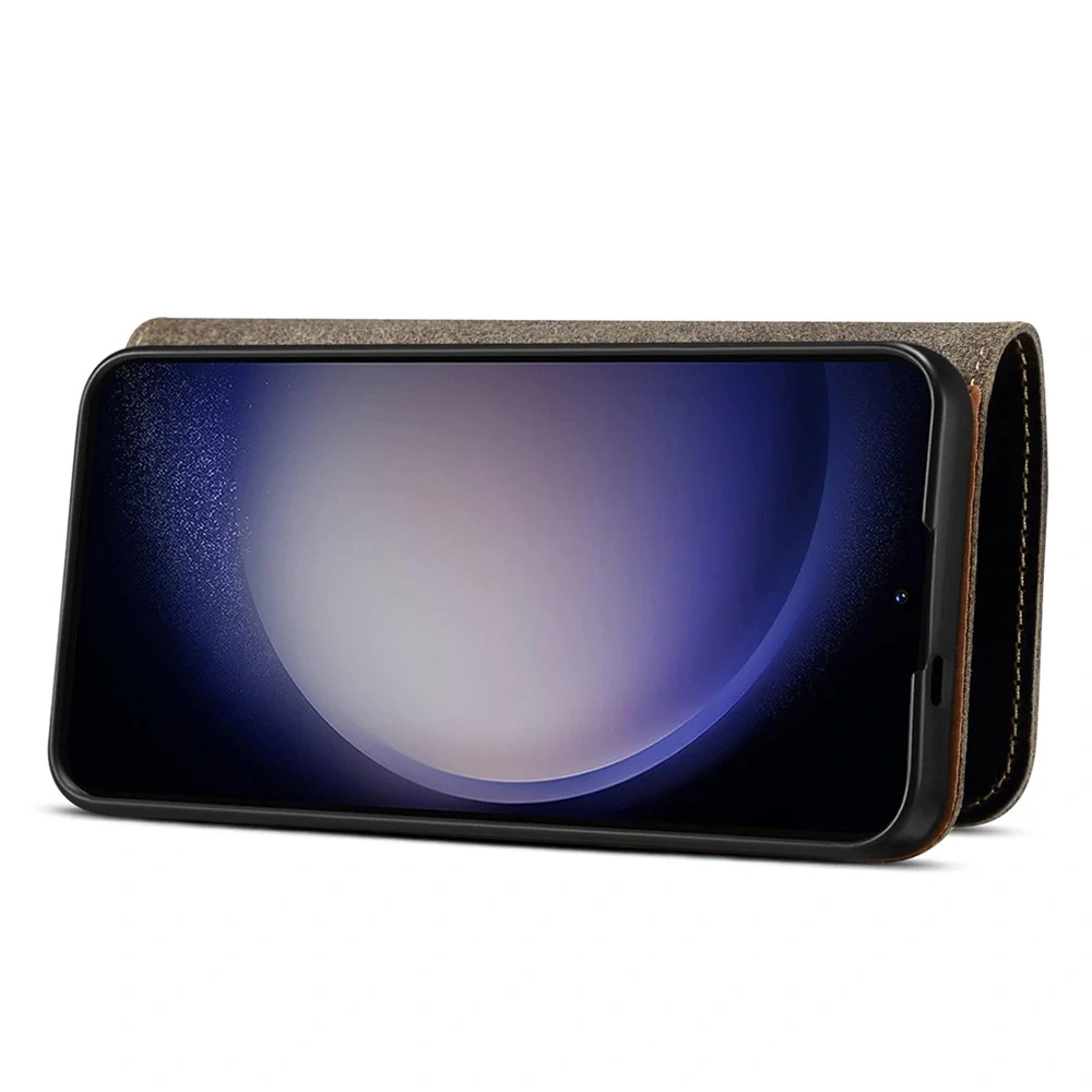 Puzdro kožené Denior na Samsung Galaxy S24 čierne
