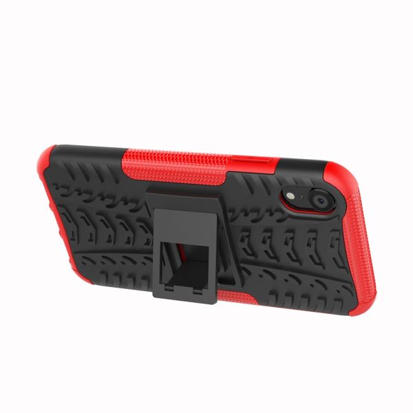 Kryt na iPhone Xr odolný Tire červený