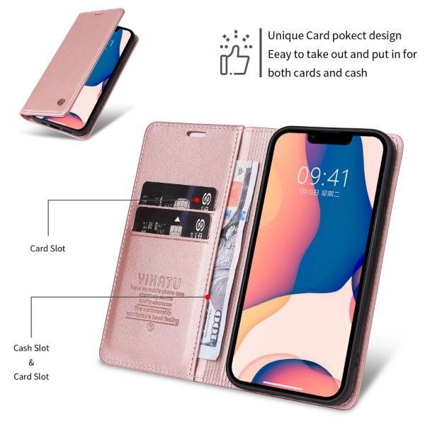 Puzdro YIKATU pre iPhone 13 ružové
