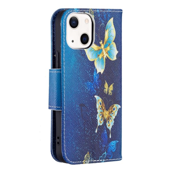 Puzdro pre iPhone 13 Motýľ modré