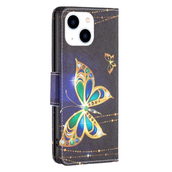 Púzdro pre iPhone 14 Motýľ čierne