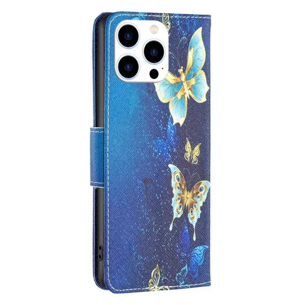 Púzdro pre iPhone 14 Pro Motýľ modré