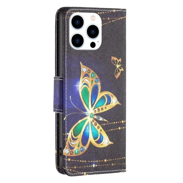 Púzdro pre iPhone 14 Pro Motýľ čierne