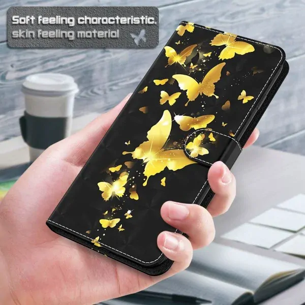 Púzdro pre iPhone 14 Pro Motýľ čierne.