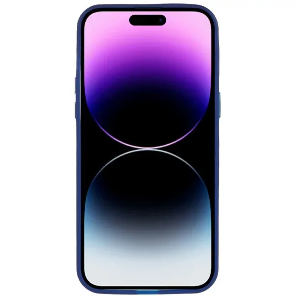 Kryt na iPhone 14 Pro gumový Lens modrý