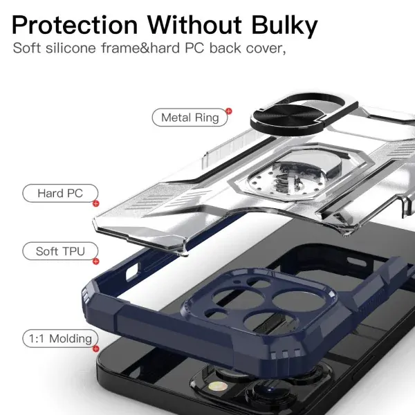 Kryt na iPhone 13 Pro odolný Protective modrý