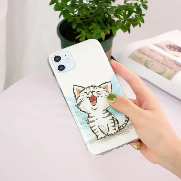 Kryt na iPhone 11 svietiaci Mačiatko
