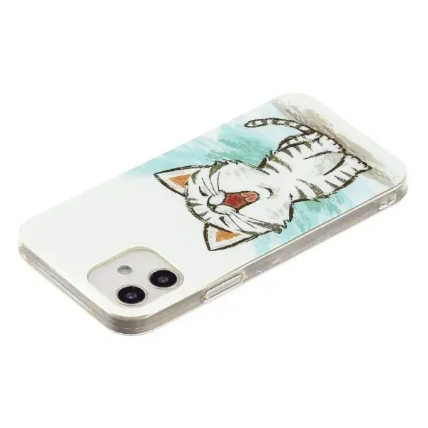 Kryt na iPhone 12 Mini svietiaci Mačiatko