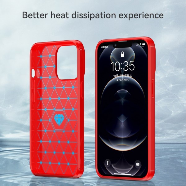 Kryt na iPhone 13 Pro Max Carbon červený