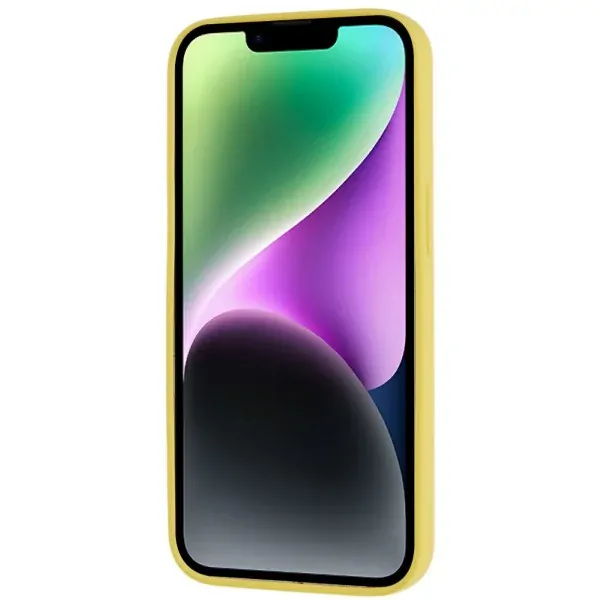Kryt na iPhone 14 Plus gumový žltý