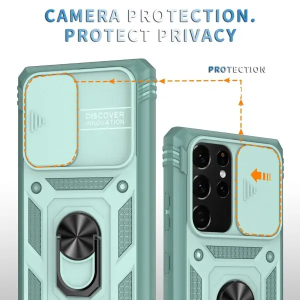 Kryt na Samsung Galaxy Note 20 Ultra odolný s krytom na fotoaparát modrý