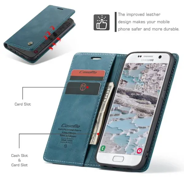 Puzdro na Samsung Galaxy S7 Edge CASEME modré