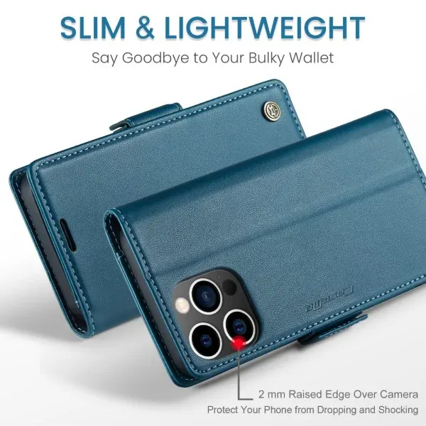 Púzdro na iPhone 14 Pro Max CASEME Smooth modré