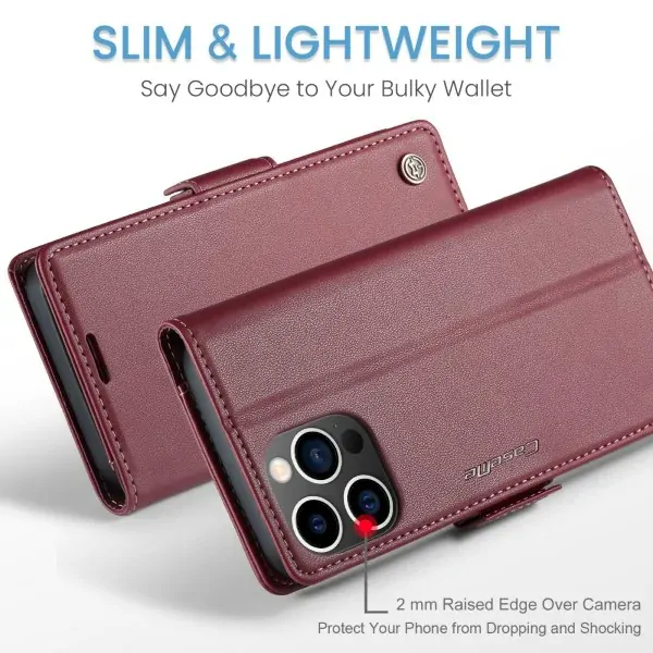 Púzdro na iPhone 14 Pro Max CASEME Smooth červené
