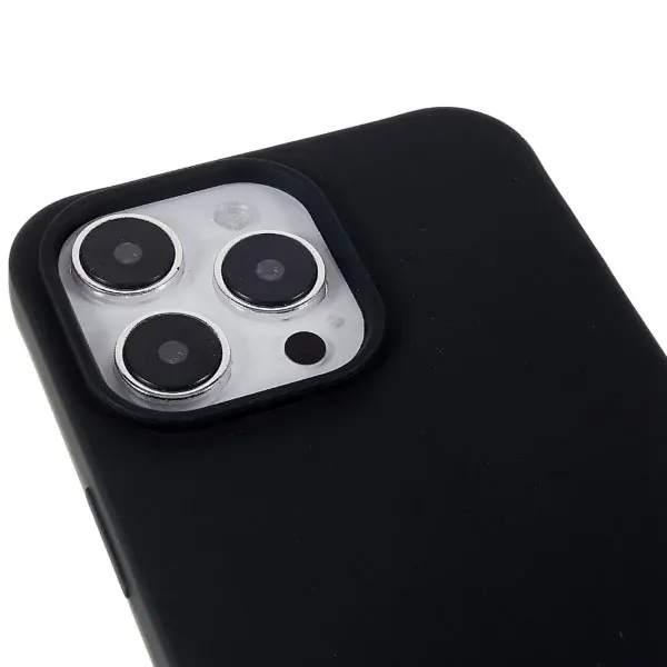 Kryt na iPhone 14 Pro Max Wide gumový so šnúrkou na krk čierny