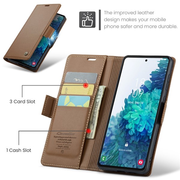 Puzdro na Samsung Galaxy S20 CASEME smooth hnedé